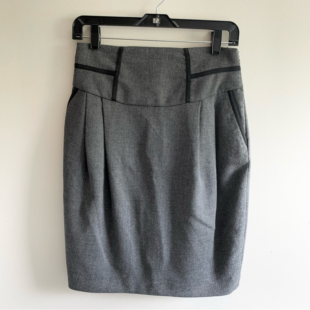 Zara Basic Gray Business Skirt Size Medium M
